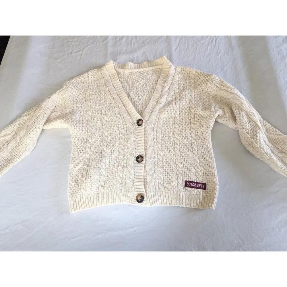 Taylor Swift Cardigan Size M L Red Taylor's Version TV Eras Tour Dance Party